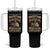 Native American Warrior Tumbler With Handle If They Stand Against You Show No Mercy