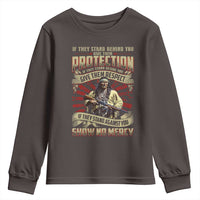 Native American Warrior Youth Sweatshirt If They Stand Against You Show No Mercy