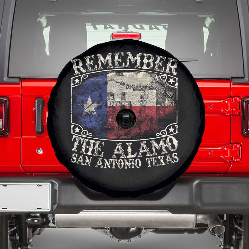 Texas Remember The Alamo Spare Tire Cover San Antonio Alamo War Texan Flag History Lover