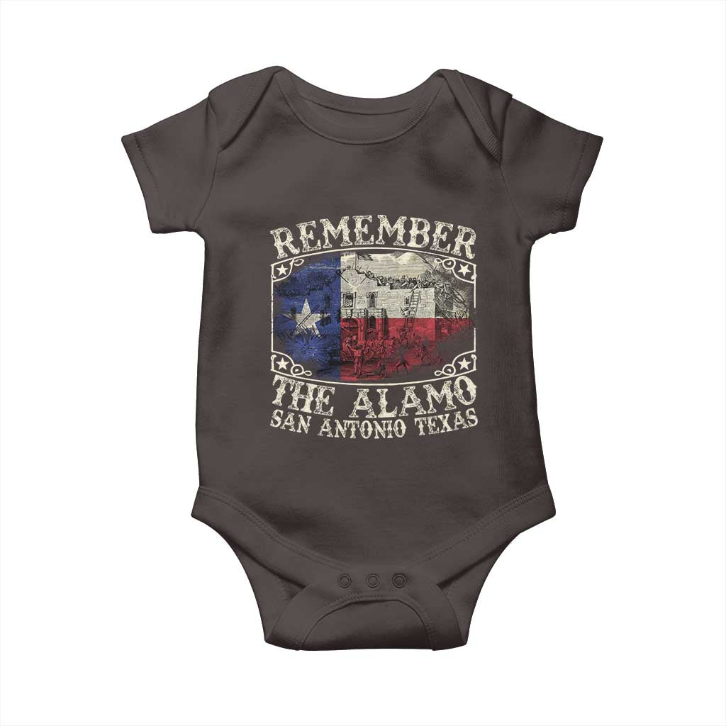 Texas Remember The Alamo Baby Onesie San Antonio Alamo War Texan Flag History Lover
