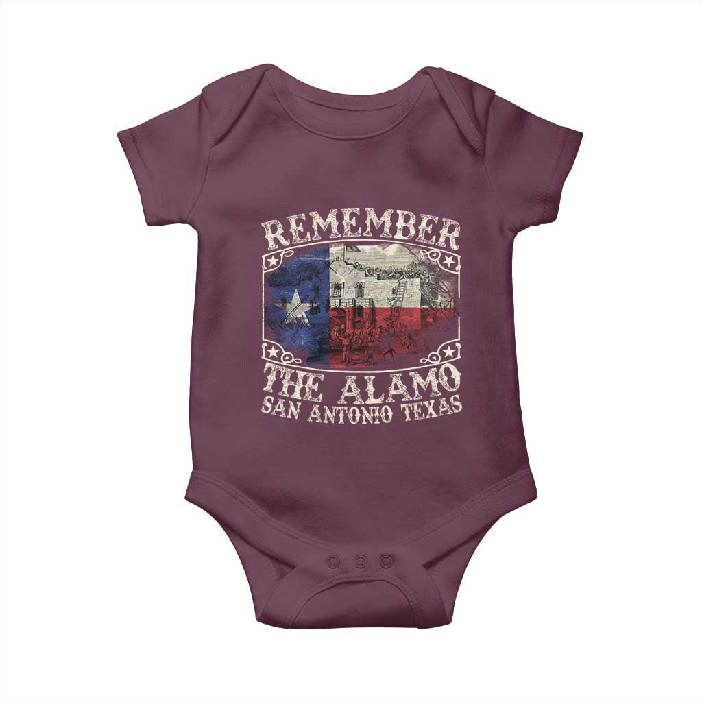 Texas Remember The Alamo Baby Onesie San Antonio Alamo War Texan Flag History Lover