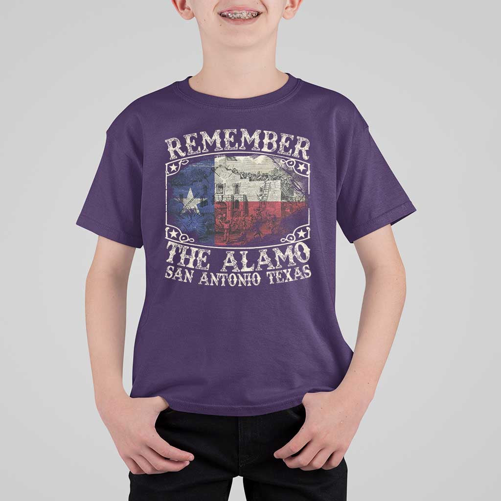Texas Remember The Alamo T Shirt For Kid San Antonio Alamo War Texan Flag History Lover