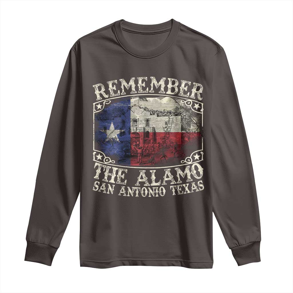Texas Remember The Alamo Long Sleeve Shirt San Antonio Alamo War Texan Flag History Lover