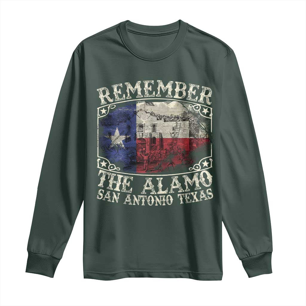 Texas Remember The Alamo Long Sleeve Shirt San Antonio Alamo War Texan Flag History Lover