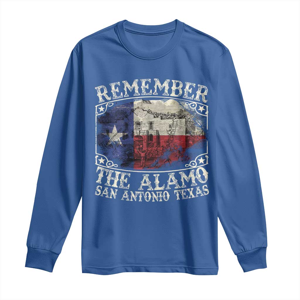 Texas Remember The Alamo Long Sleeve Shirt San Antonio Alamo War Texan Flag History Lover