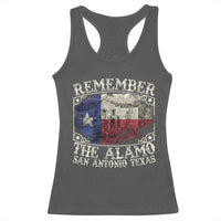 Texas Remember The Alamo Racerback Tank Top San Antonio Alamo War Texan Flag History Lover