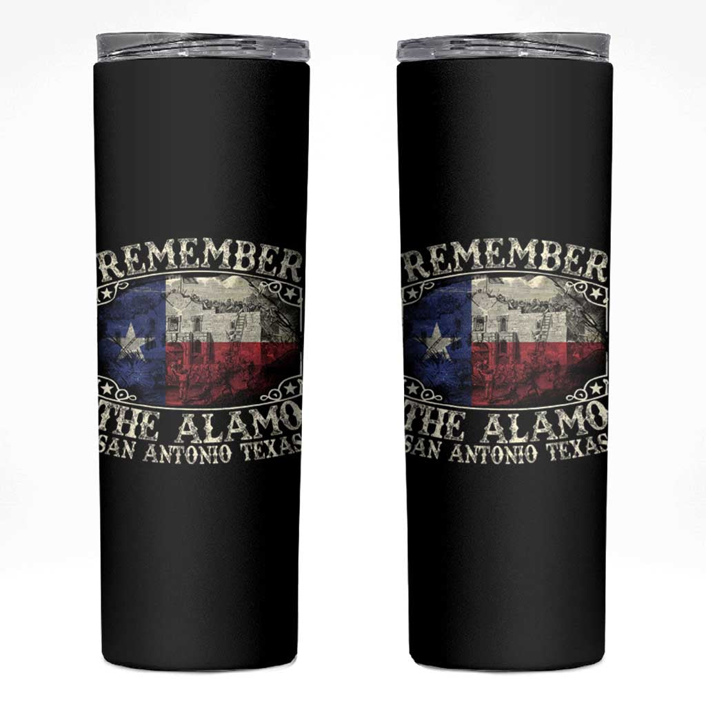 Texas Remember The Alamo Skinny Tumbler San Antonio Alamo War Texan Flag History Lover