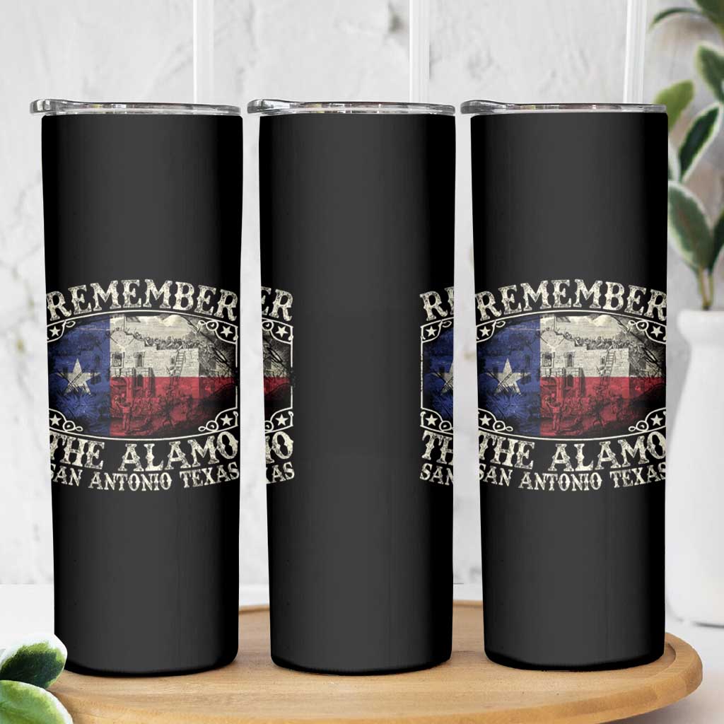 Texas Remember The Alamo Skinny Tumbler San Antonio Alamo War Texan Flag History Lover