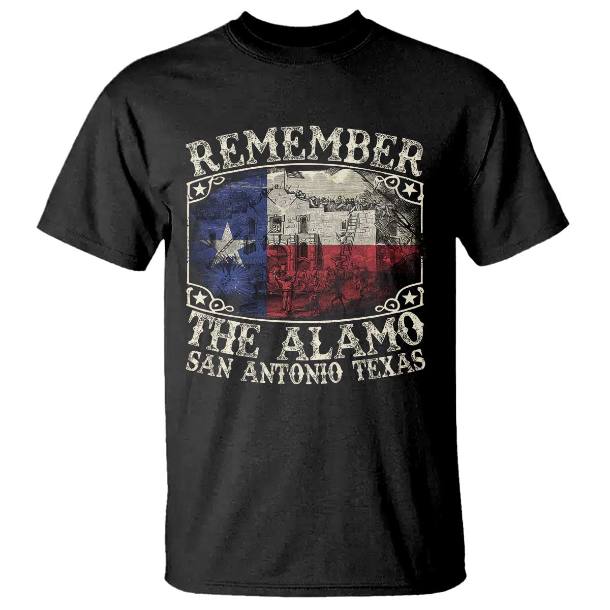 Texas Remember The Alamo T Shirt San Antonio Alamo War Texan Flag History Lover