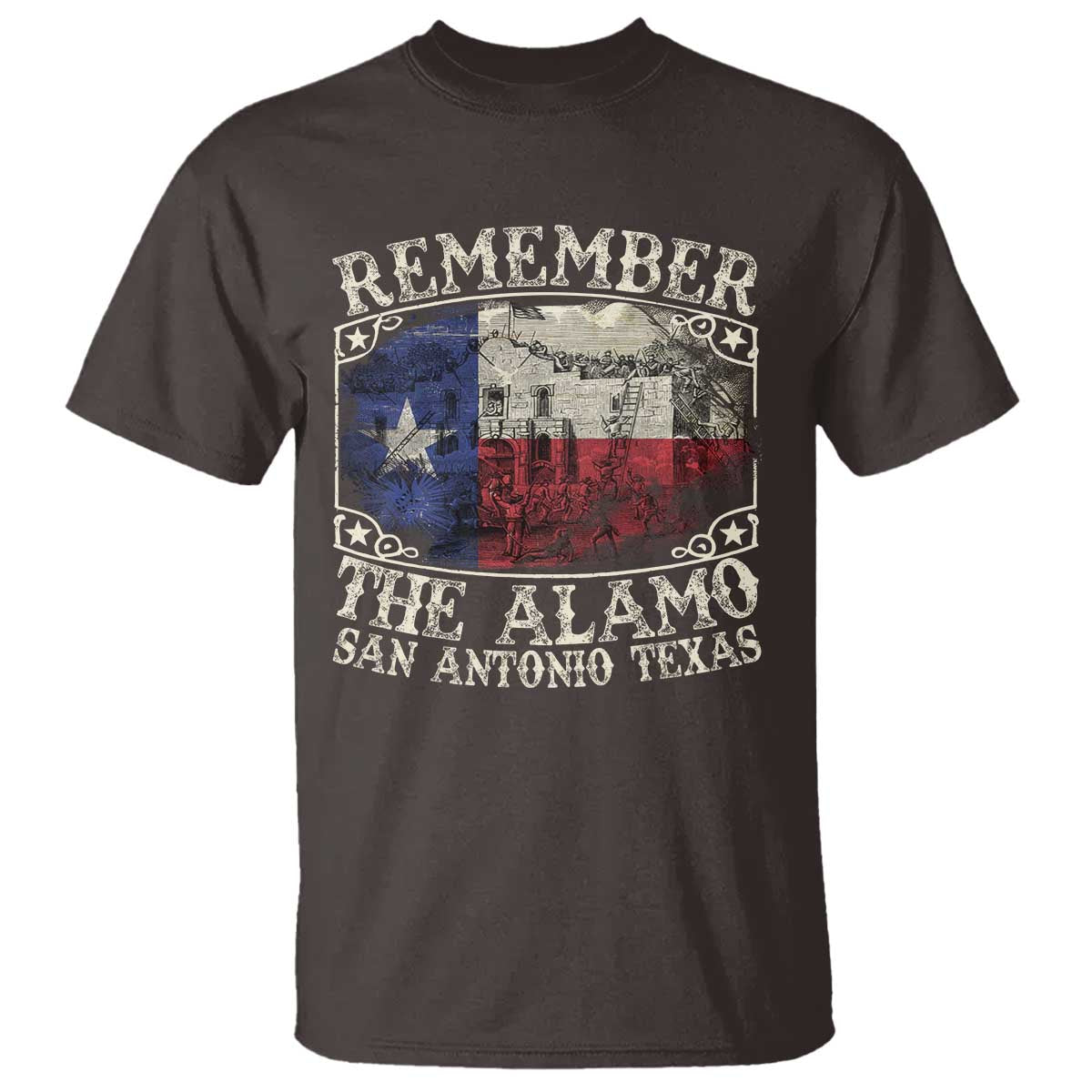 Texas Remember The Alamo T Shirt San Antonio Alamo War Texan Flag History Lover