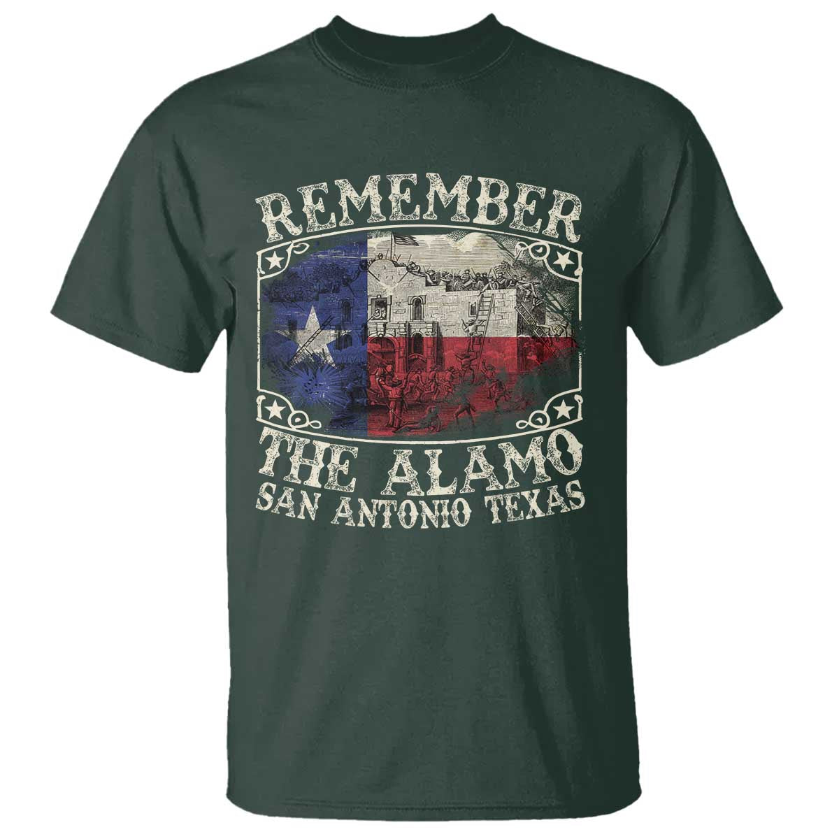 Texas Remember The Alamo T Shirt San Antonio Alamo War Texan Flag History Lover