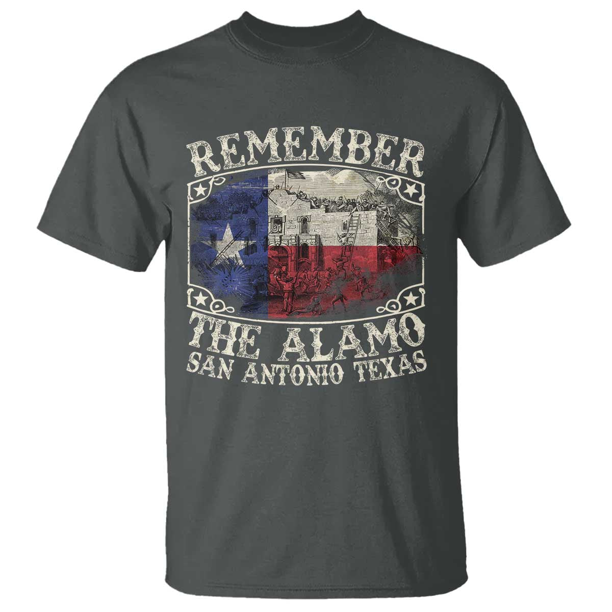 Texas Remember The Alamo T Shirt San Antonio Alamo War Texan Flag History Lover