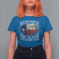 Texas Remember The Alamo T Shirt For Women San Antonio Alamo War Texan Flag History Lover