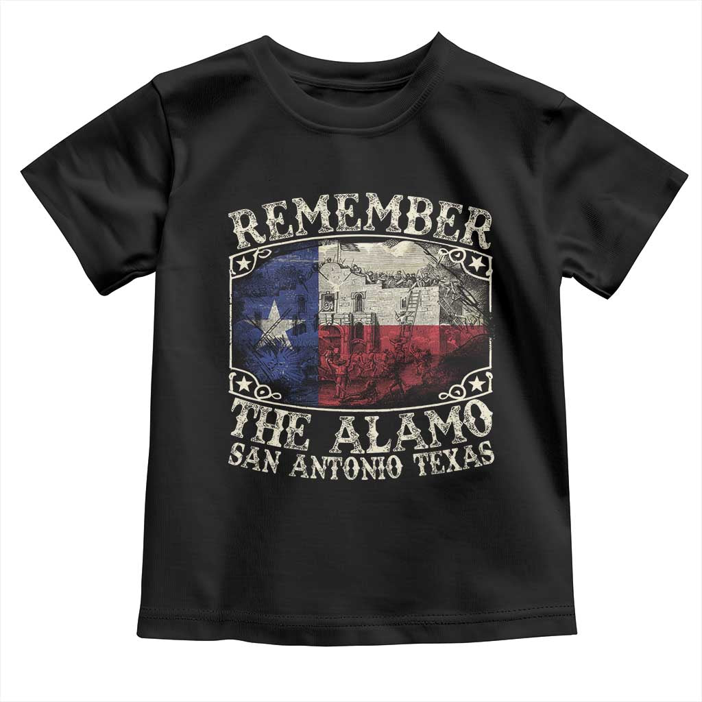 Texas Remember The Alamo Toddler T Shirt San Antonio Alamo War Texan Flag History Lover