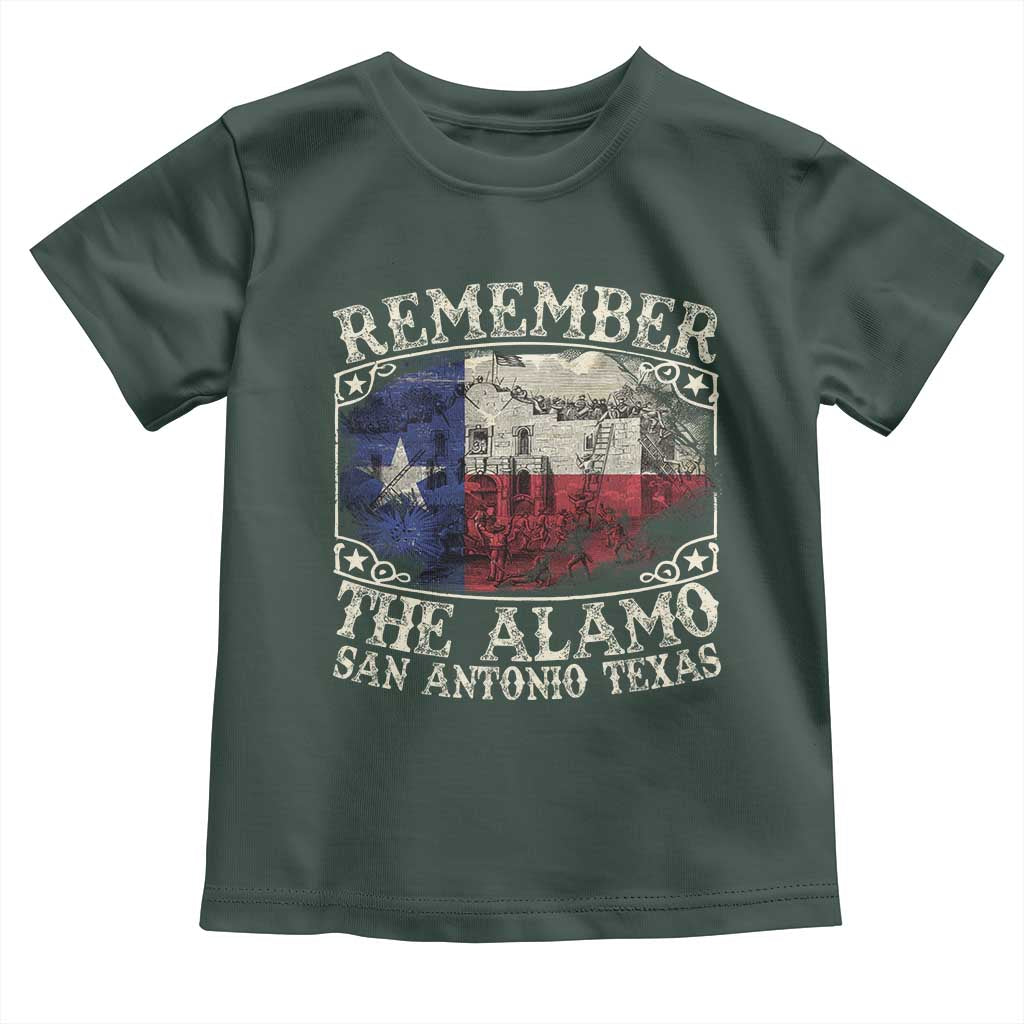 Texas Remember The Alamo Toddler T Shirt San Antonio Alamo War Texan Flag History Lover