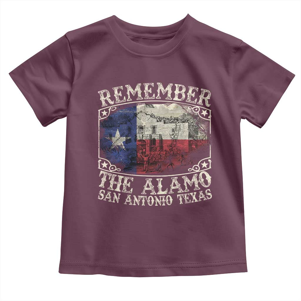 Texas Remember The Alamo Toddler T Shirt San Antonio Alamo War Texan Flag History Lover