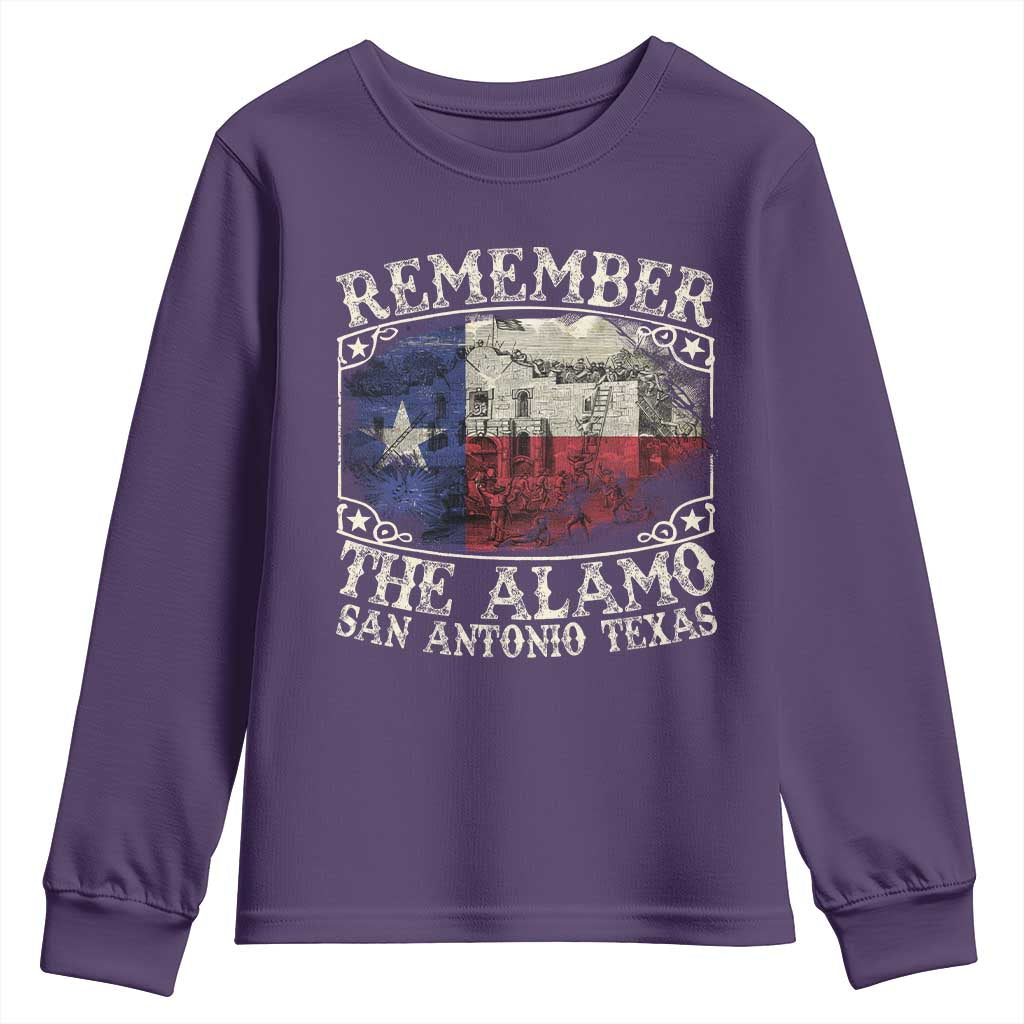 Texas Remember The Alamo Youth Sweatshirt San Antonio Alamo War Texan Flag History Lover