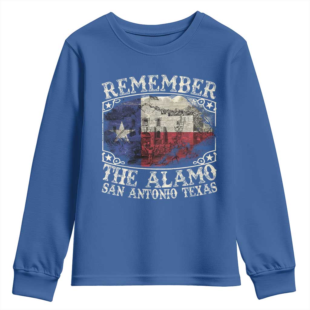 Texas Remember The Alamo Youth Sweatshirt San Antonio Alamo War Texan Flag History Lover