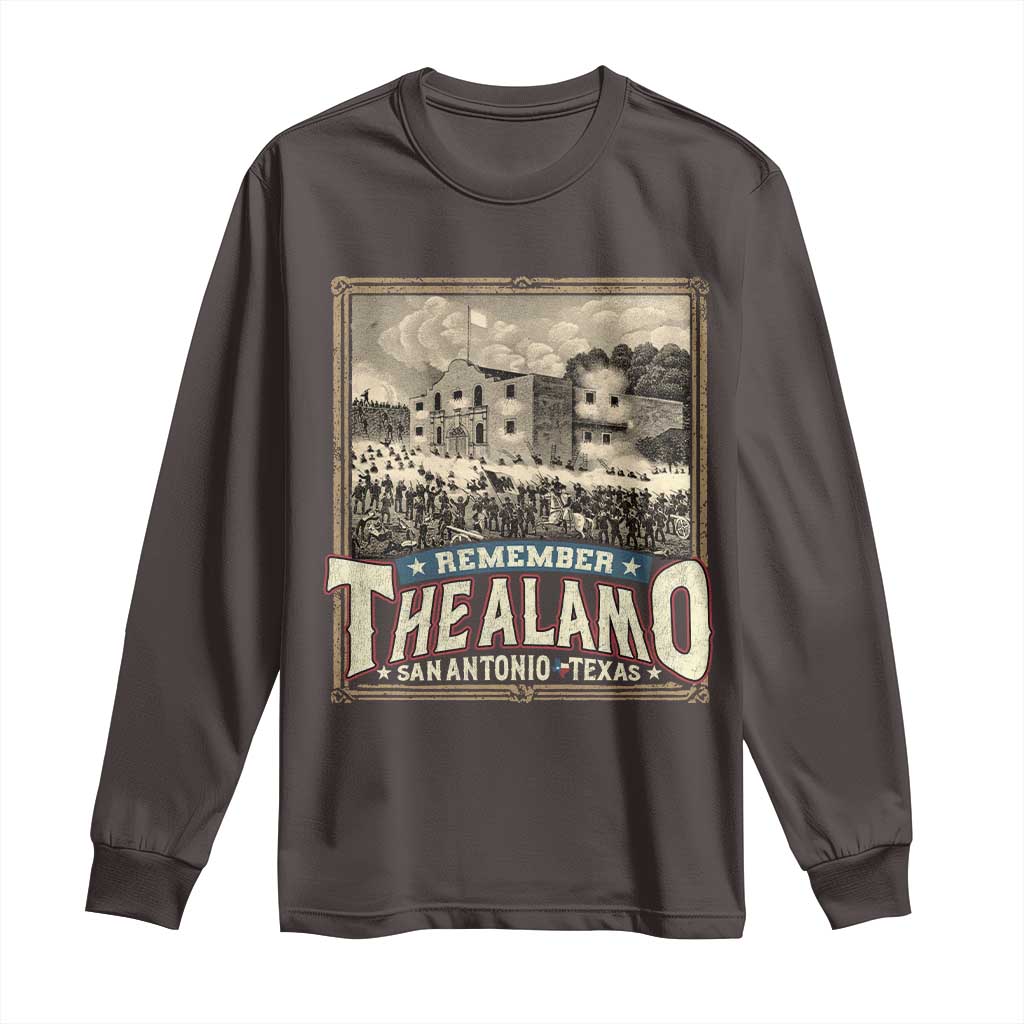 Texas Remember The Alamo Long Sleeve Shirt San Antonio Alamo War History Lover