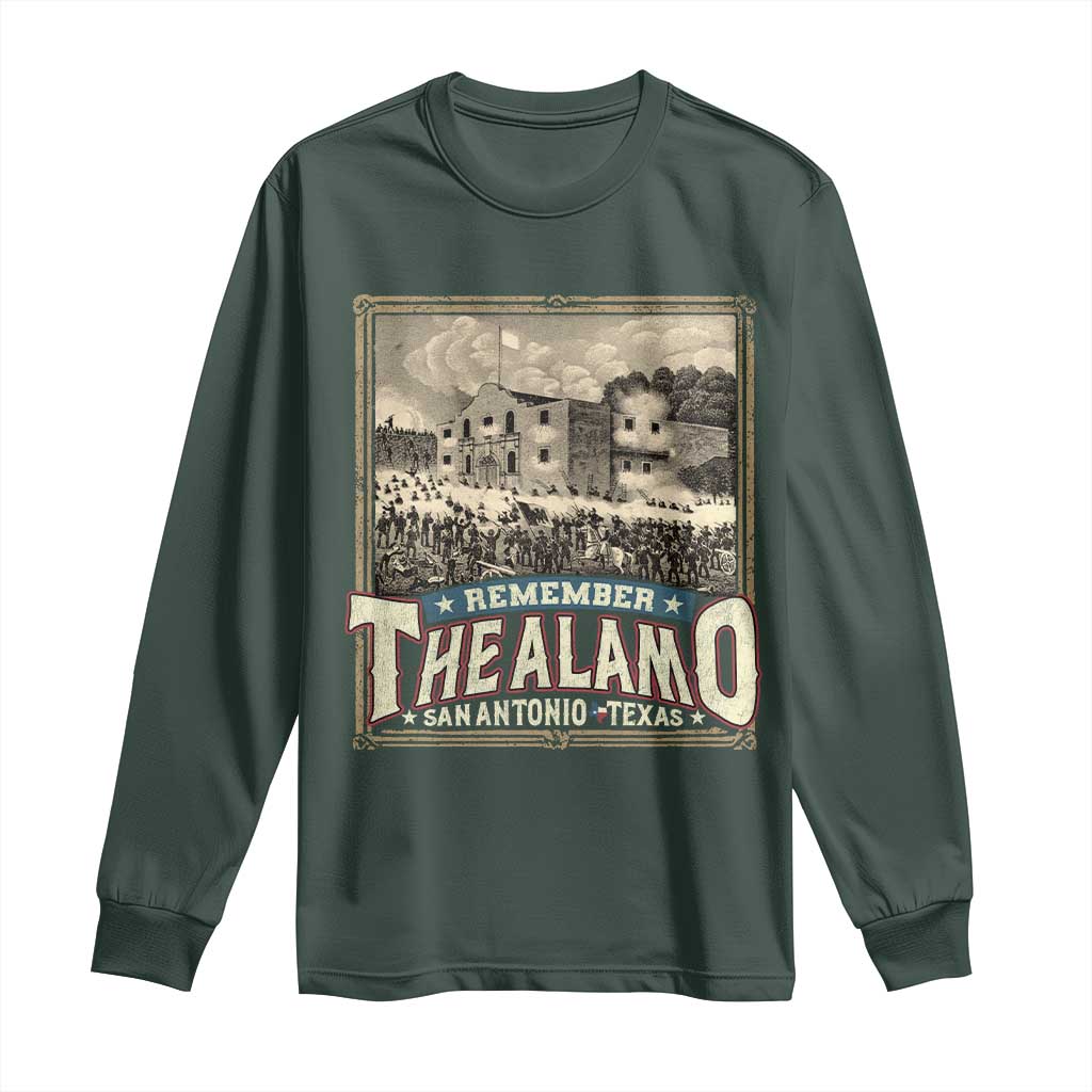 Texas Remember The Alamo Long Sleeve Shirt San Antonio Alamo War History Lover