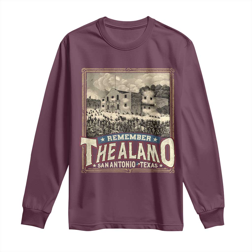 Texas Remember The Alamo Long Sleeve Shirt San Antonio Alamo War History Lover