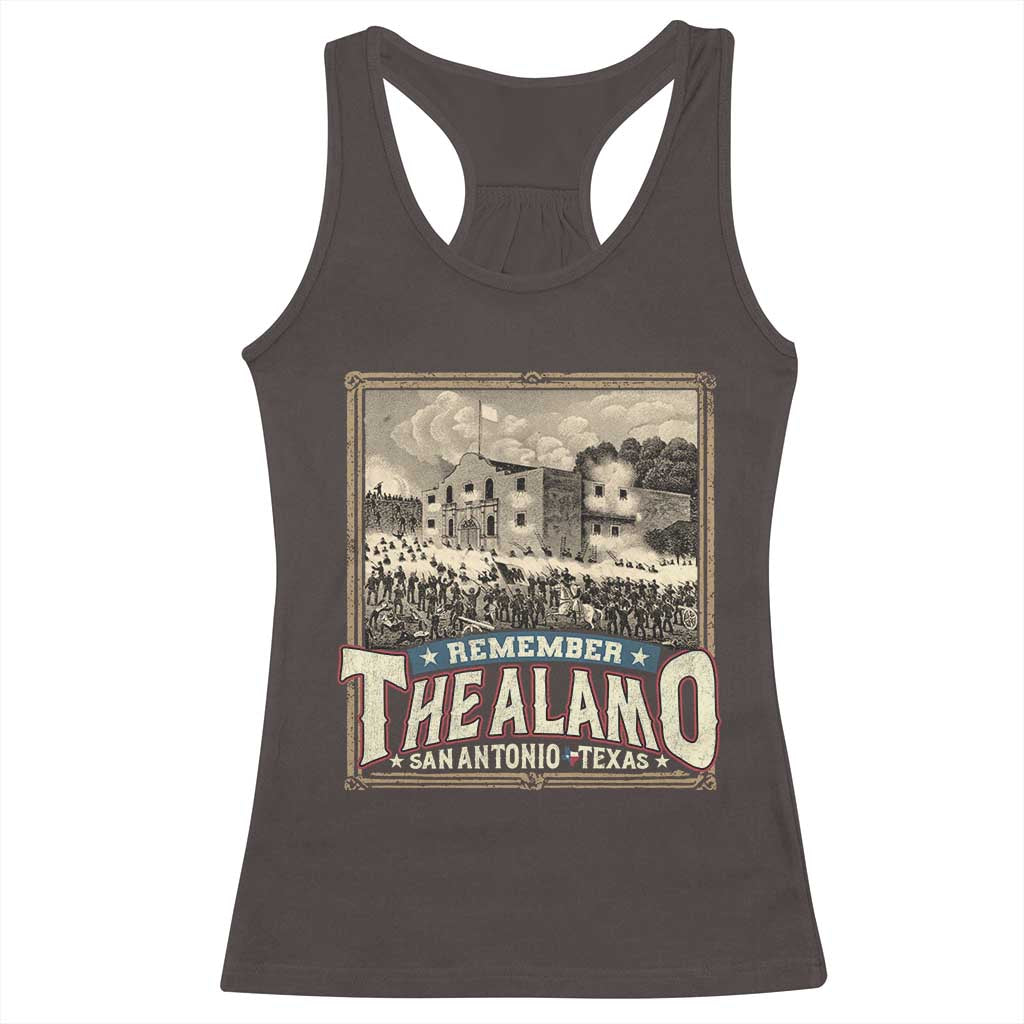 Texas Remember The Alamo Racerback Tank Top San Antonio Alamo War History Lover