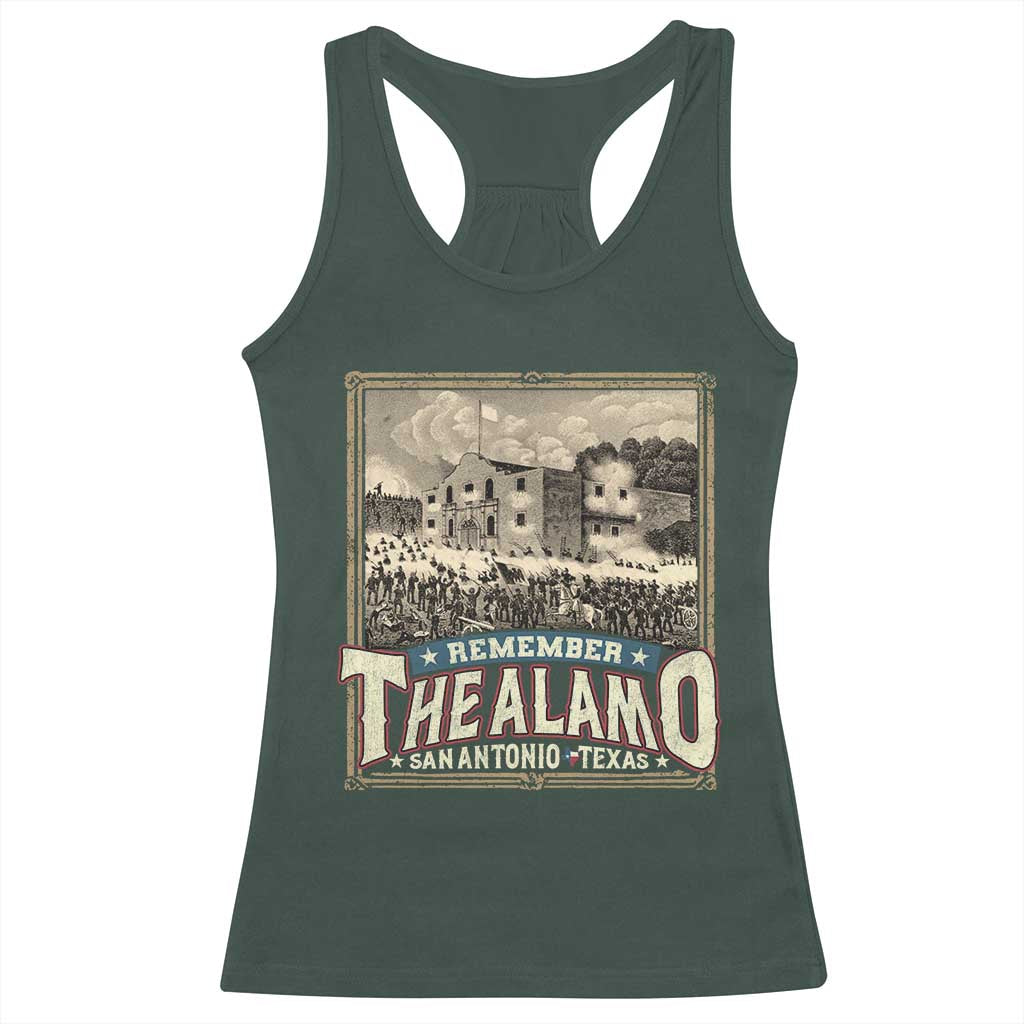 Texas Remember The Alamo Racerback Tank Top San Antonio Alamo War History Lover