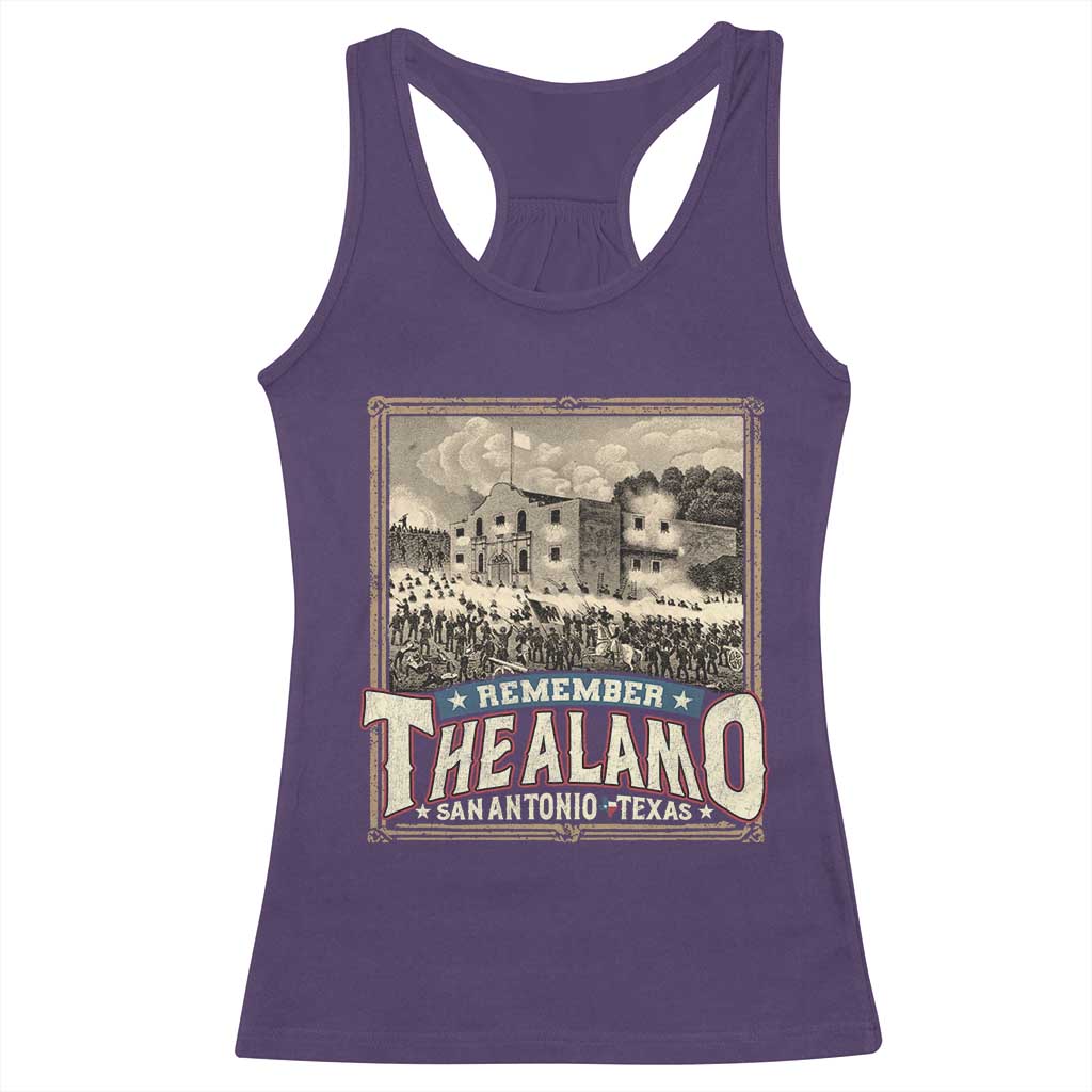 Texas Remember The Alamo Racerback Tank Top San Antonio Alamo War History Lover