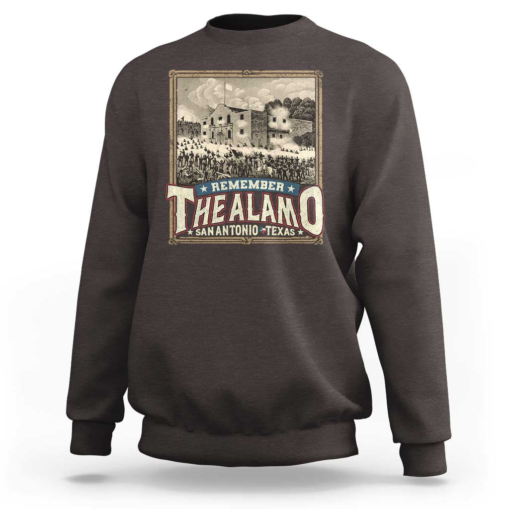 Texas Remember The Alamo Sweatshirt San Antonio Alamo War History Lover