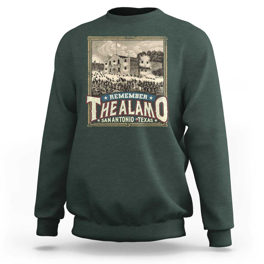 Texas Remember The Alamo Sweatshirt San Antonio Alamo War History Lover