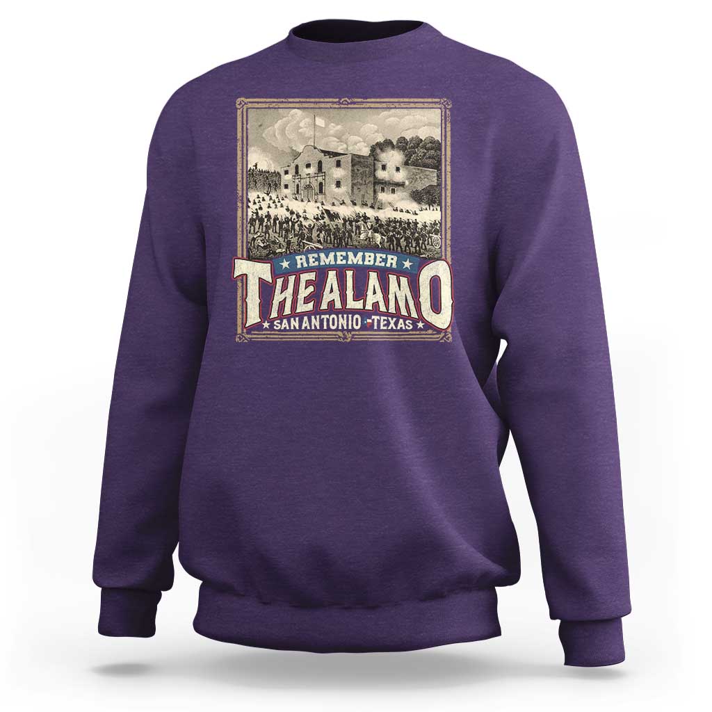 Texas Remember The Alamo Sweatshirt San Antonio Alamo War History Lover