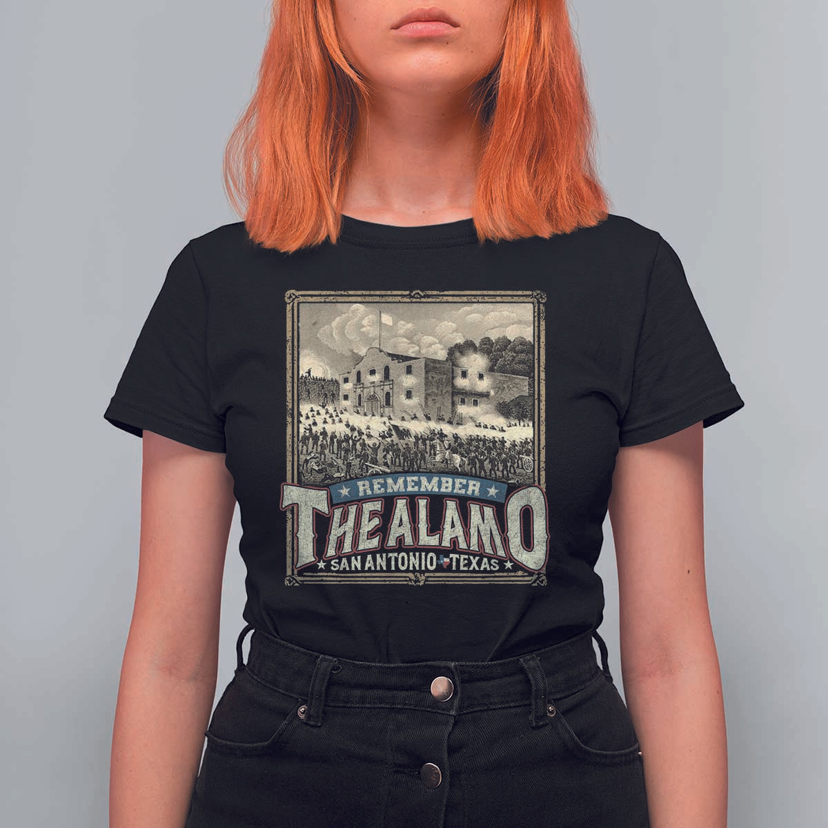 Texas Remember The Alamo T Shirt For Women San Antonio Alamo War History Lover