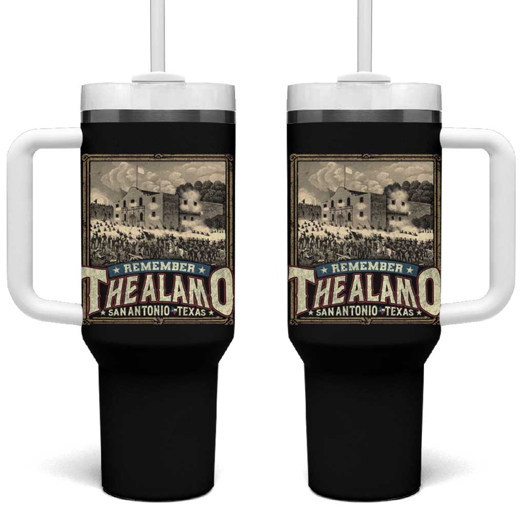 Texas Remember The Alamo Tumbler With Handle San Antonio Alamo War History Lover