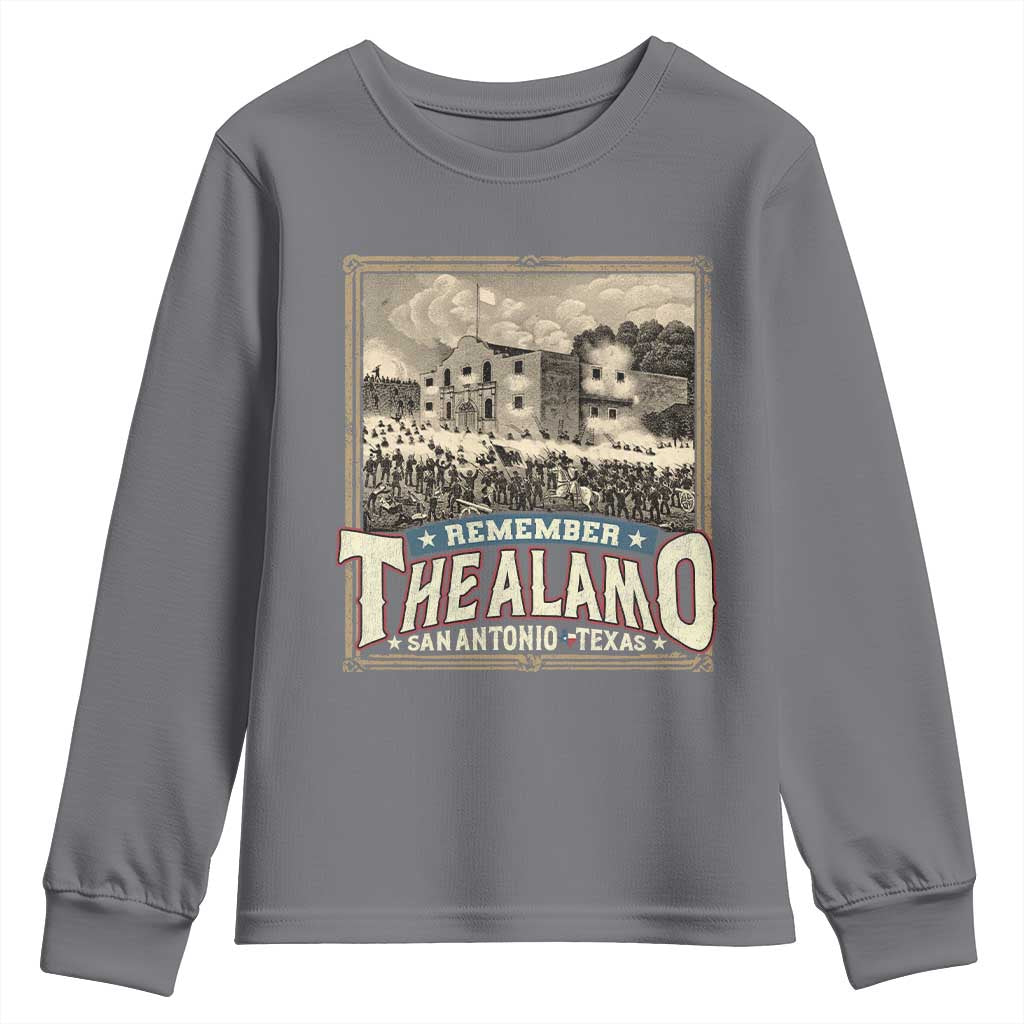Texas Remember The Alamo Youth Sweatshirt San Antonio Alamo War History Lover