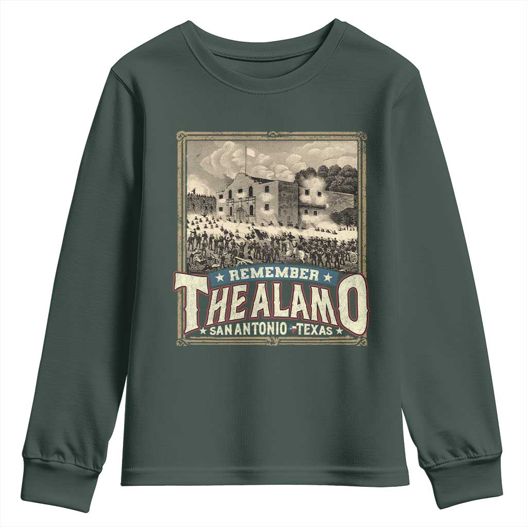 Texas Remember The Alamo Youth Sweatshirt San Antonio Alamo War History Lover