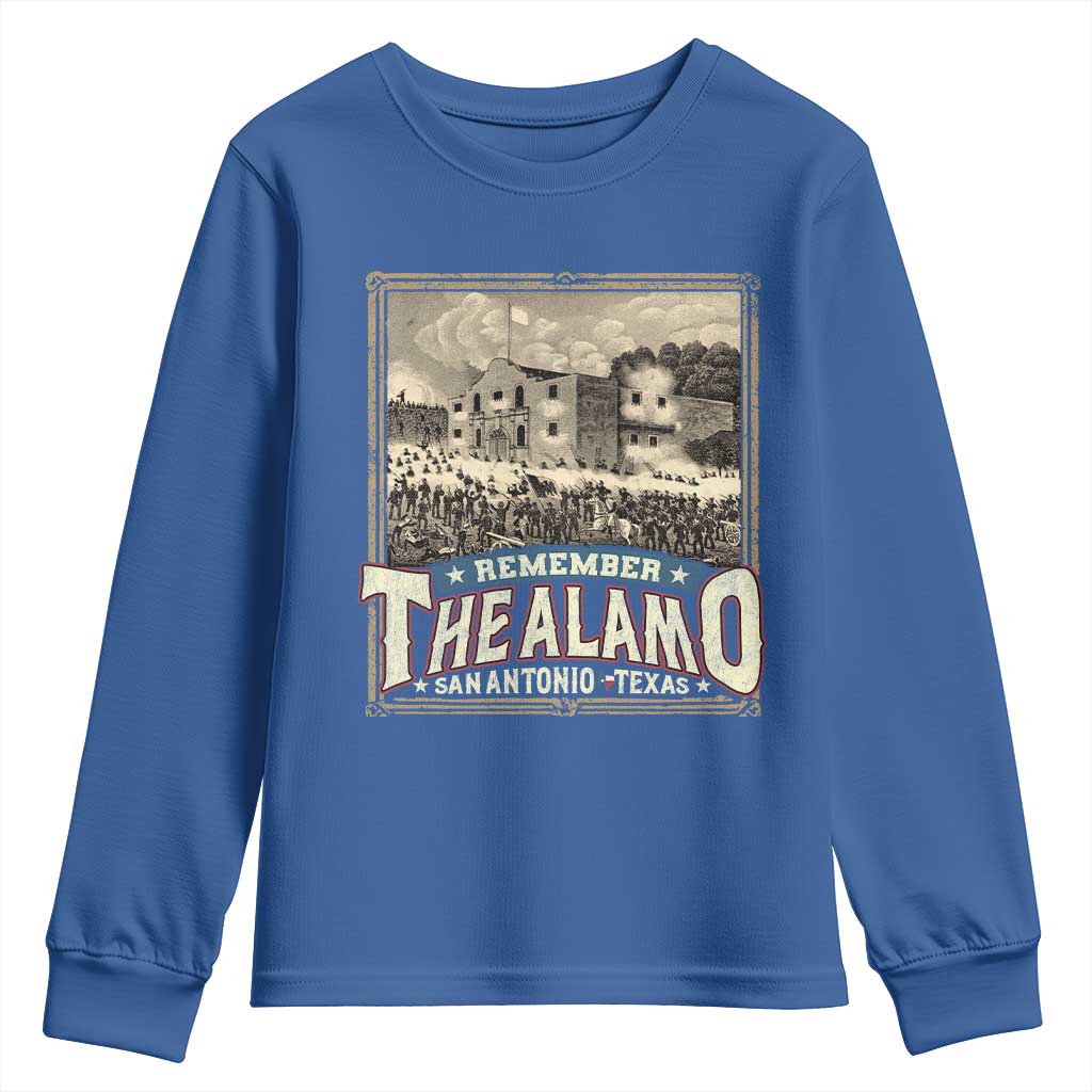 Texas Remember The Alamo Youth Sweatshirt San Antonio Alamo War History Lover