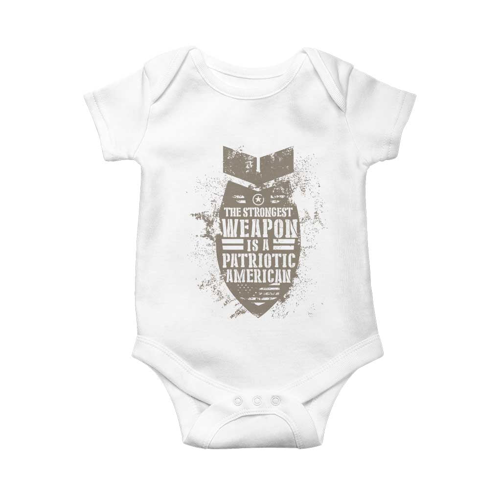 The Strongest Weapon Is A Patriotic Baby Onesie