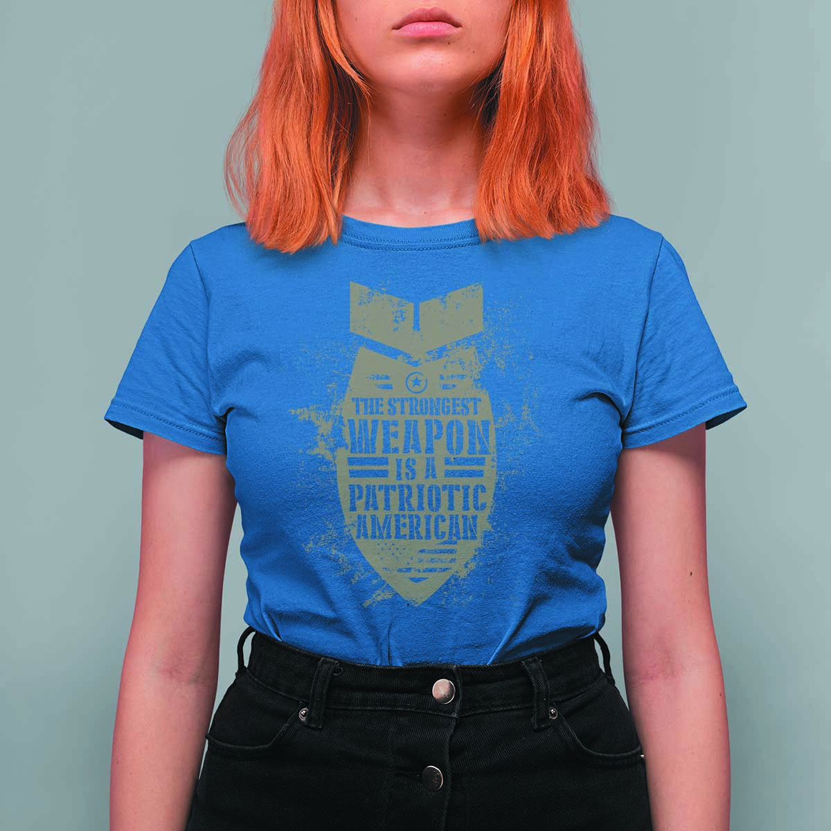 The Strongest Weapon Is A Patriotic T Shirt For Women