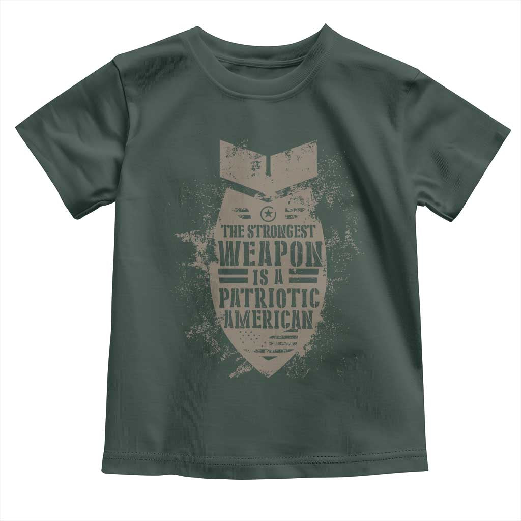 The Strongest Weapon Is A Patriotic Toddler T Shirt
