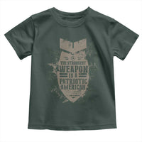 The Strongest Weapon Is A Patriotic Toddler T Shirt