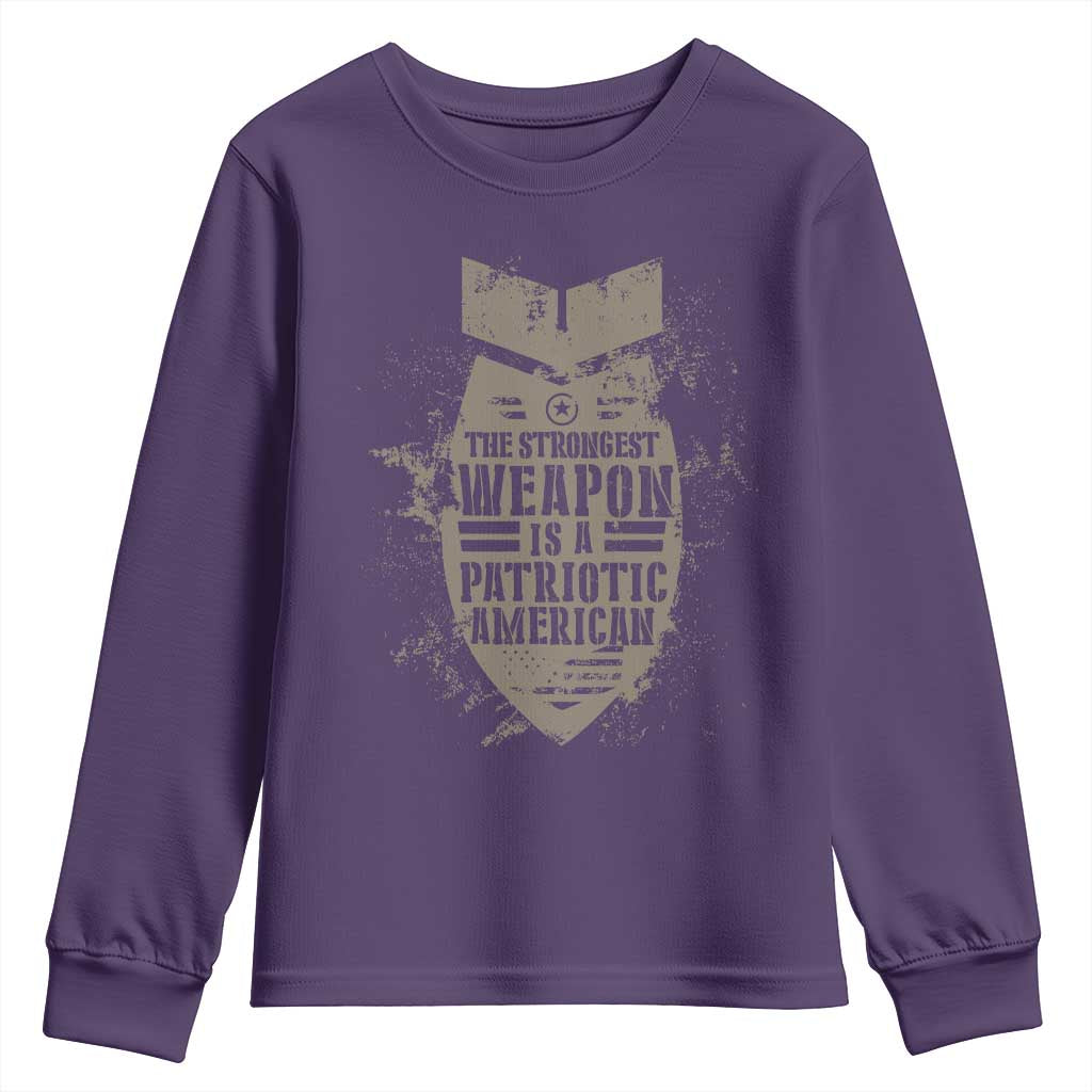 The Strongest Weapon Is A Patriotic Youth Sweatshirt