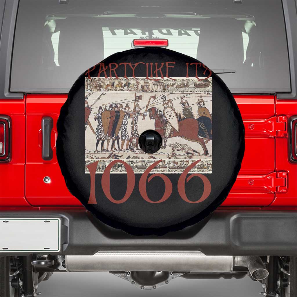 Medieval Bayeux Tapestry Hastings 1066 Spare Tire Cover Funny Party Like It's 1066 History Lover