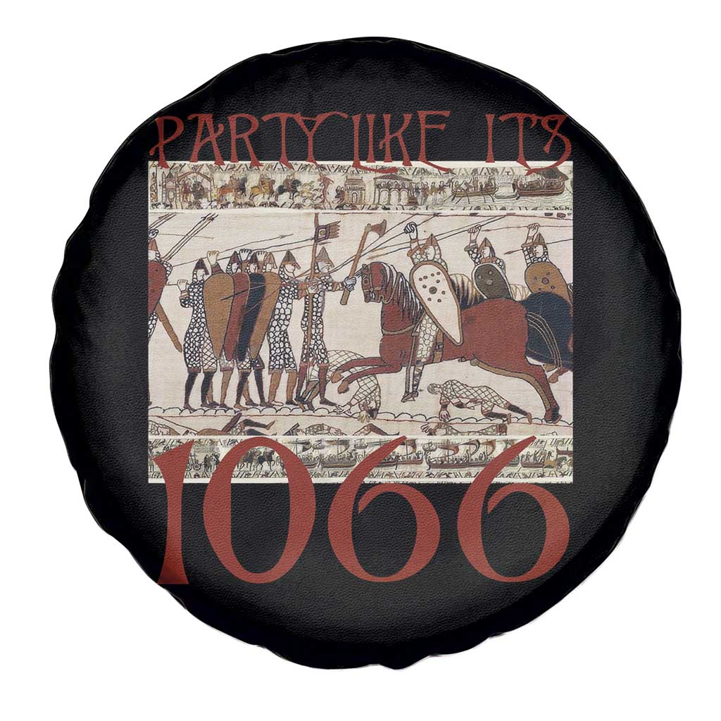 Medieval Bayeux Tapestry Hastings 1066 Spare Tire Cover Funny Party Like It's 1066 History Lover