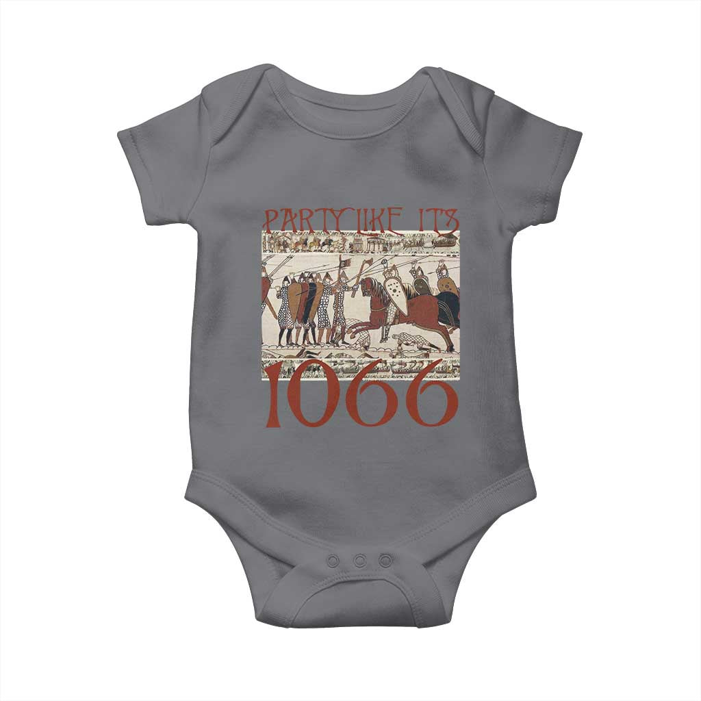 Medieval Bayeux Tapestry Hastings 1066 Baby Onesie Funny Party Like It's 1066 History Lover