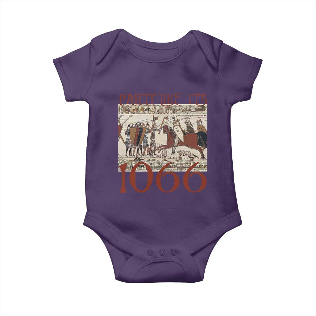 Medieval Bayeux Tapestry Hastings 1066 Baby Onesie Funny Party Like It's 1066 History Lover
