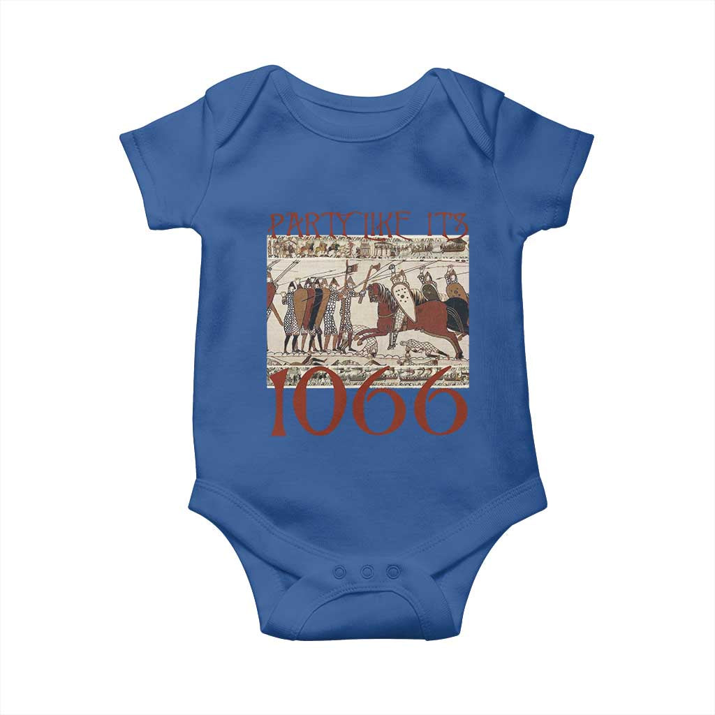 Medieval Bayeux Tapestry Hastings 1066 Baby Onesie Funny Party Like It's 1066 History Lover
