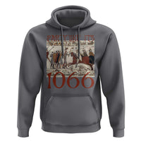 Medieval Bayeux Tapestry Hastings 1066 Hoodie Funny Party Like It's 1066 History Lover