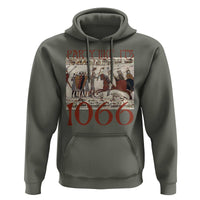 Medieval Bayeux Tapestry Hastings 1066 Hoodie Funny Party Like It's 1066 History Lover