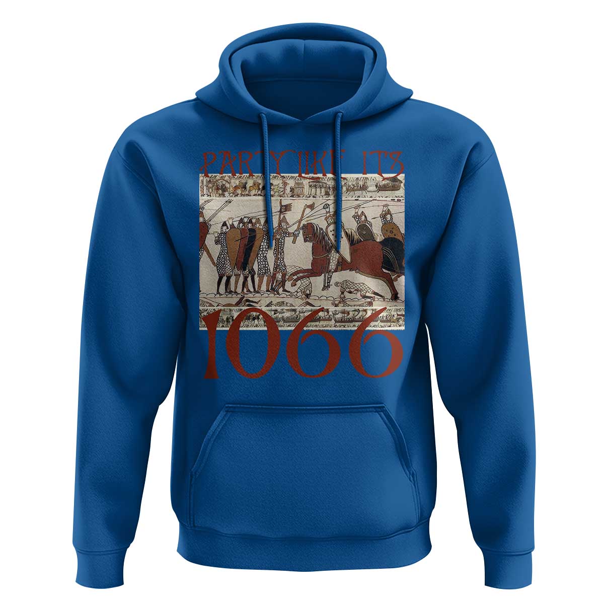 Medieval Bayeux Tapestry Hastings 1066 Hoodie Funny Party Like It's 1066 History Lover