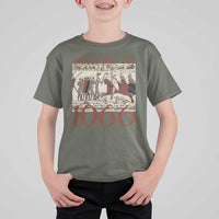 Medieval Bayeux Tapestry Hastings 1066 T Shirt For Kid Funny Party Like It's 1066 History Lover